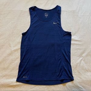 Blue Nike Running Tank Top